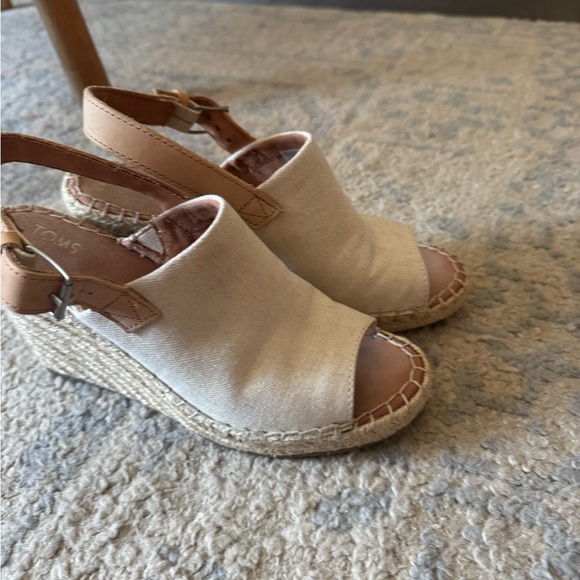 TOMS Espadrille Wedge Sandals - Picture 3 of 4